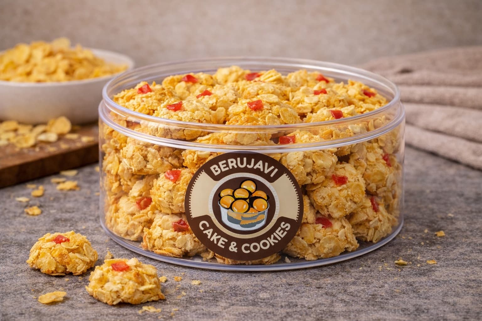 Cornflakes Cookies - Berujavi Cake & Cookies Jakarta